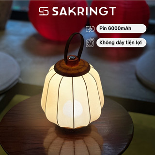  Đèn decor LED đèn ngủ vintage ánh sáng vàng ấm cho phòng khách phòng ngủ nhà hàng SAKRINGT S821 