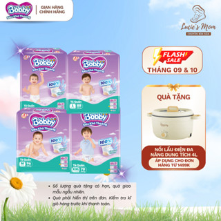 [Siêu Tiết Kiệm] Tã/Bỉm Quần/ Dán Bobby Ultra Siêu Khô Thoáng Mềm Mại, Size M/L/XL/XXL - Lucie's Mom