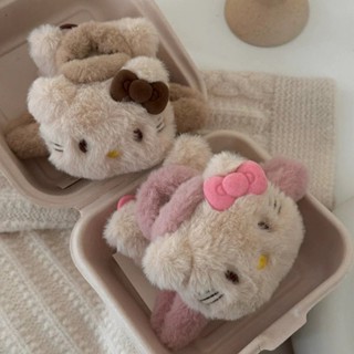  Kẹp tóc lông hello kitty gấu trúc dễ thương chi tiết động vật đáng yêu phụ kiện tóc nữ xinh xắn 