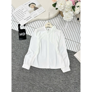 Áo lụa cổ nơ ( giá sale)