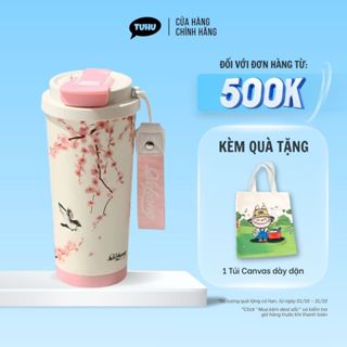 Ly giữ nhiệt Qichong 520ml có lõi lọc trà, cốc giữ nhiệt nóng lạnh inox 316 cao cấp có ống hút – TUHUHOUSE