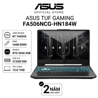  Laptop ASUS TUF Gaming A15 FA506NCG-HN184W Ryzen 7 7445HS  RTX 3050 4GB  15.6" FHD 144Hz  16GB 512GB 