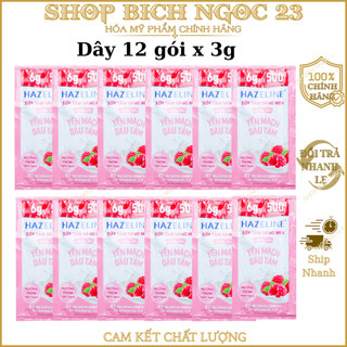  Dây Sữa Tắm Hazeline Sáng Mịn Rạng Rỡ - Dây 12 Gói x 6G 