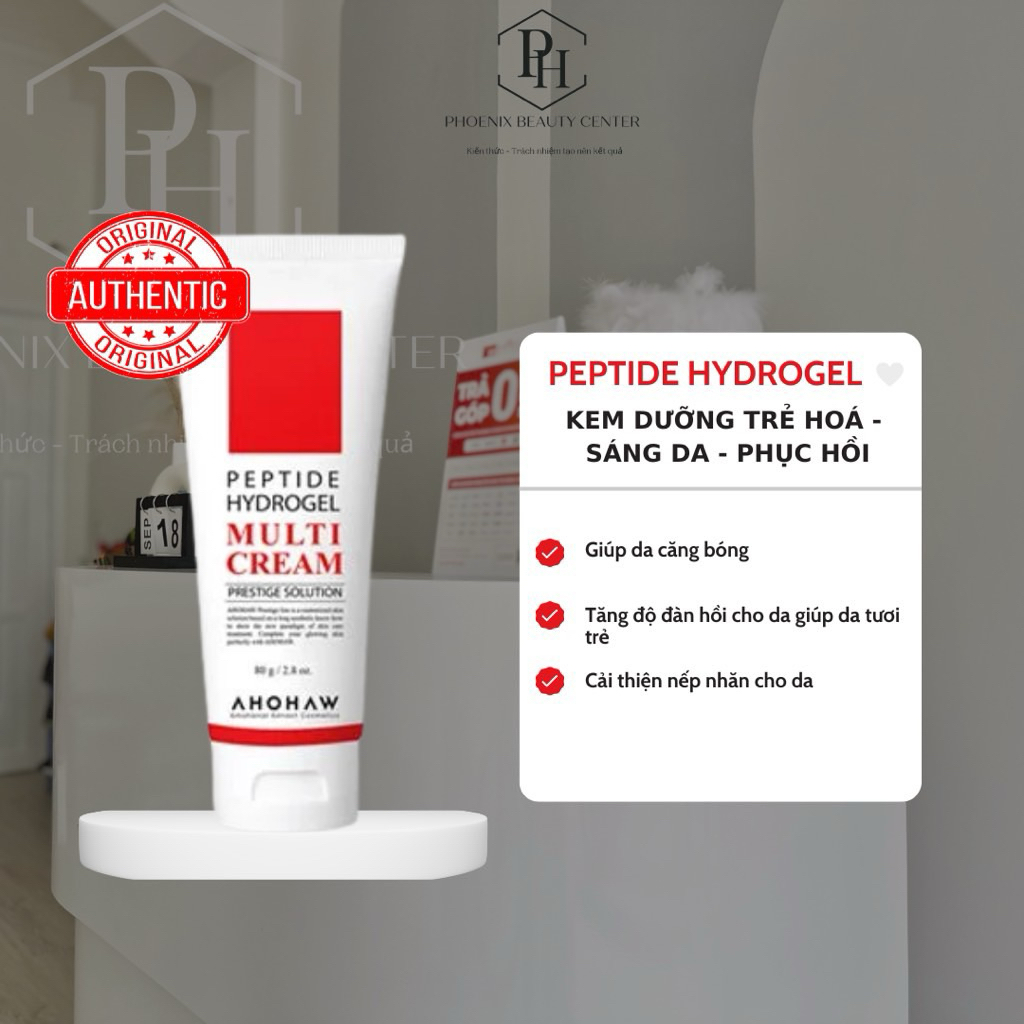 Peptide Hydrogel Multi Cream - Kem Dưỡng Botox Peptide, Phục Hồi & Cải Thiện Nếp Nhăn - 80gr