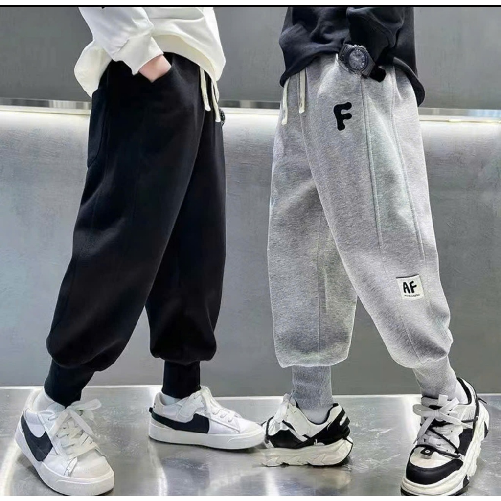 [2202] Quần nỉ dài cho bé trai từ 15-63kg chất liệu nỉ ép 2 da xịn QCCC dày dặn, ấm áp, gấu bo mút phù hợp cho bé trai