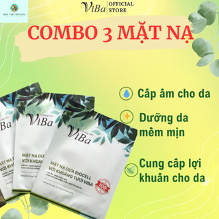  Combo 3 miếng Mặt Nạ Dừa Biocell Với Khoáng Tươi VIBA 