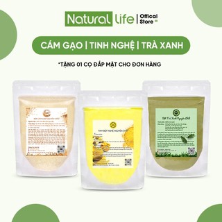 Combo 3 Túi Cám Gạo, Tinh Nghệ, Trà Xanh | Dưỡng Da, Tắm Trắng, Giảm Mụn | Natural Life Việt Nam