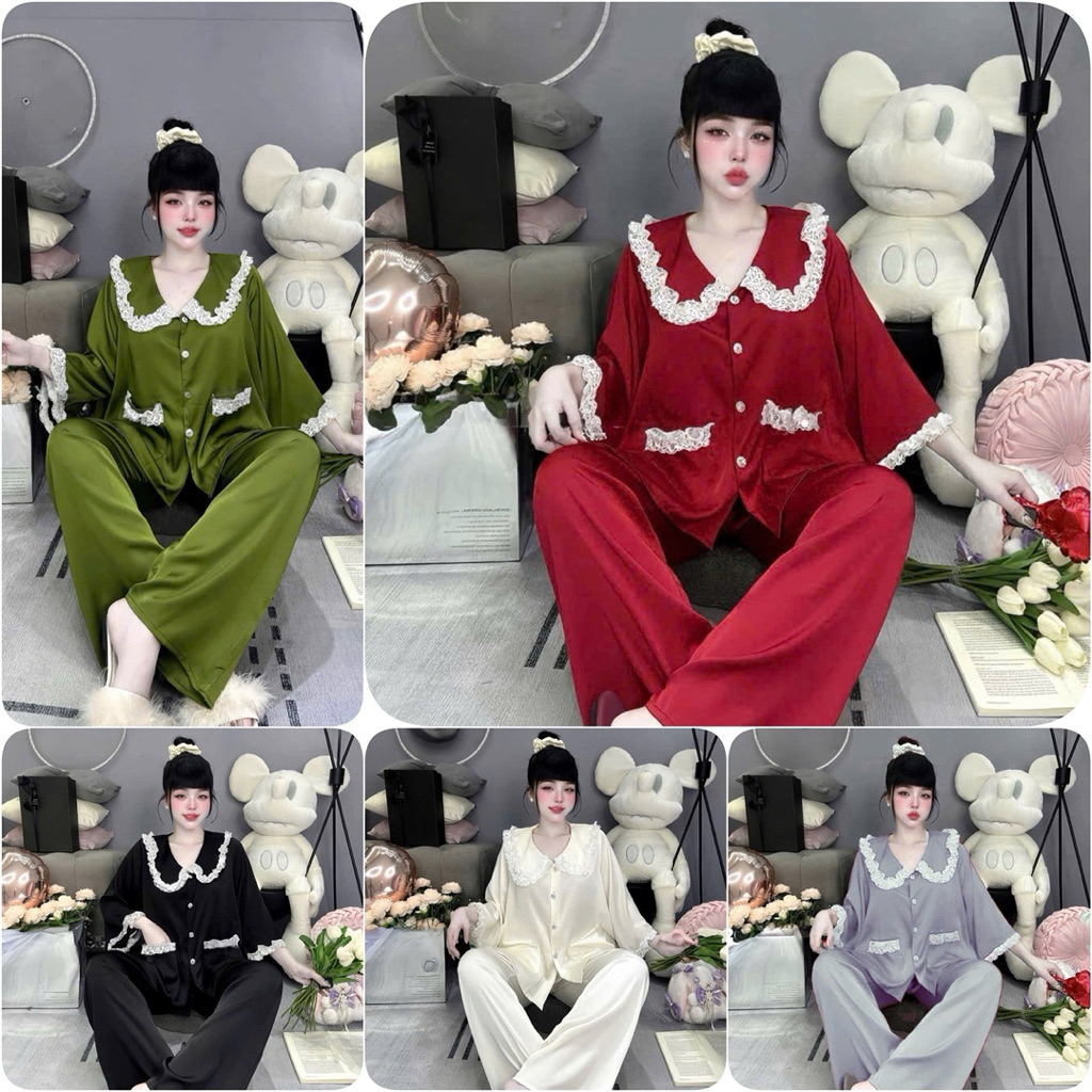 Đồ ngủ nữ tay lỡ lụa latin 40-60kg