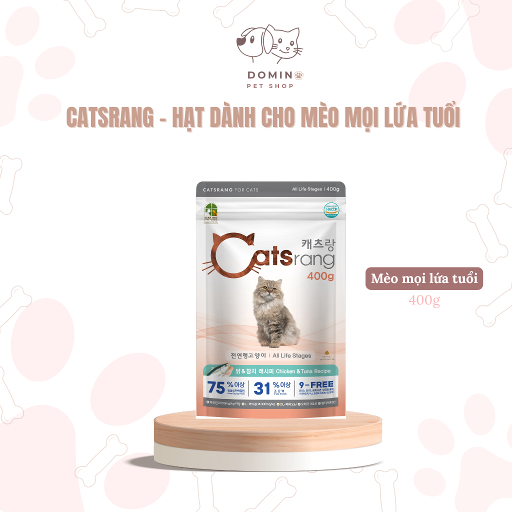 [400g] Thức ăn cho mèo mọi lứa tuổi Catsrang