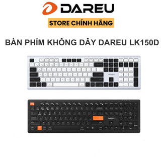  Bàn phím không dây DAREU LK150D  Pin sạc 350mAh   Dual Mode 2.4G + Bluetooth + Dây  