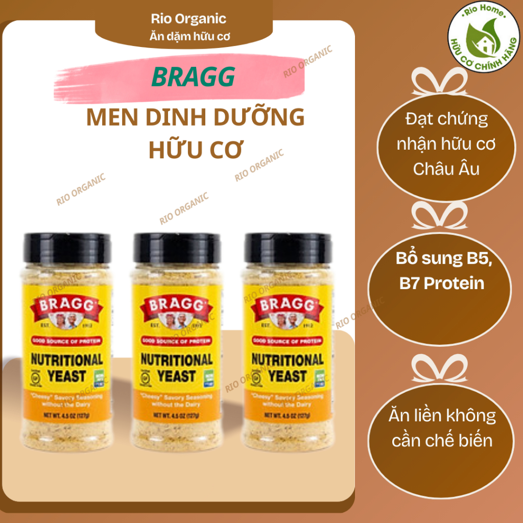 [CHÍNH HÃNG]Men Dinh Dưỡng Bragg Nutritional Yeast 127g