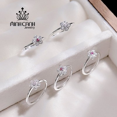 Nhẫn Bạc Bông Hoa 5 Cánh Cho Bé Gái - Minh Canh Jewelry