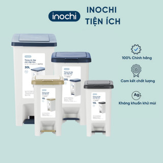 Thùng rác đạp chữ nhật, thùng rác văn phòng Hiro có lõi dung tích 10L/15l/20L/30L - CHÍNH HÃNG INOCHI