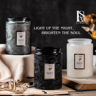 Nến Thơm Hũ Pha Lê Vân Nổi Sang Trọng LUX CANDLE