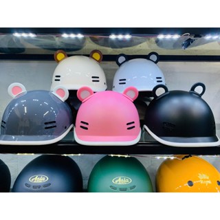 Mũ Bảo Hiểm Cá Heo,  Nửa Đầu Kính phi công 1/2 Nhiều Tem Siêu HOT - Hàng Cao Cấp' Đủ Tem CR Kiểm Định Tem Công Ty