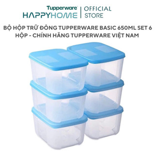Bộ Hộp Trữ Đông Tupperware Freezermate 650ml (6 Hộp) Nhựa nguyên sinh an toàn - Hàng chính hãng bảo hành trọn đời
