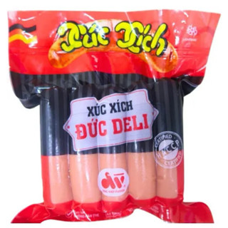  XÚC XÍCH ĐỨC DELI GIÁ RẺ  HÀNG BÌNH DÂN  ĐỨC VIỆT 500G 10CÂY 