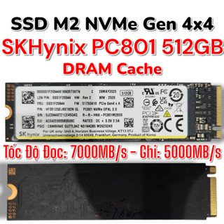 NVMe SKhynix PC801 512GB - Rẻ Nhất Sàn - Likenew - SK100% - Sẵn Win - SSD M2 PCIe Gen 4x4
