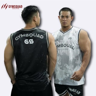  Áo ba lỗ nam Smoky GYMSQUAD phong cách bóng rổ chất mè thoáng khí co giãn thoải mái Mensport Jersey 