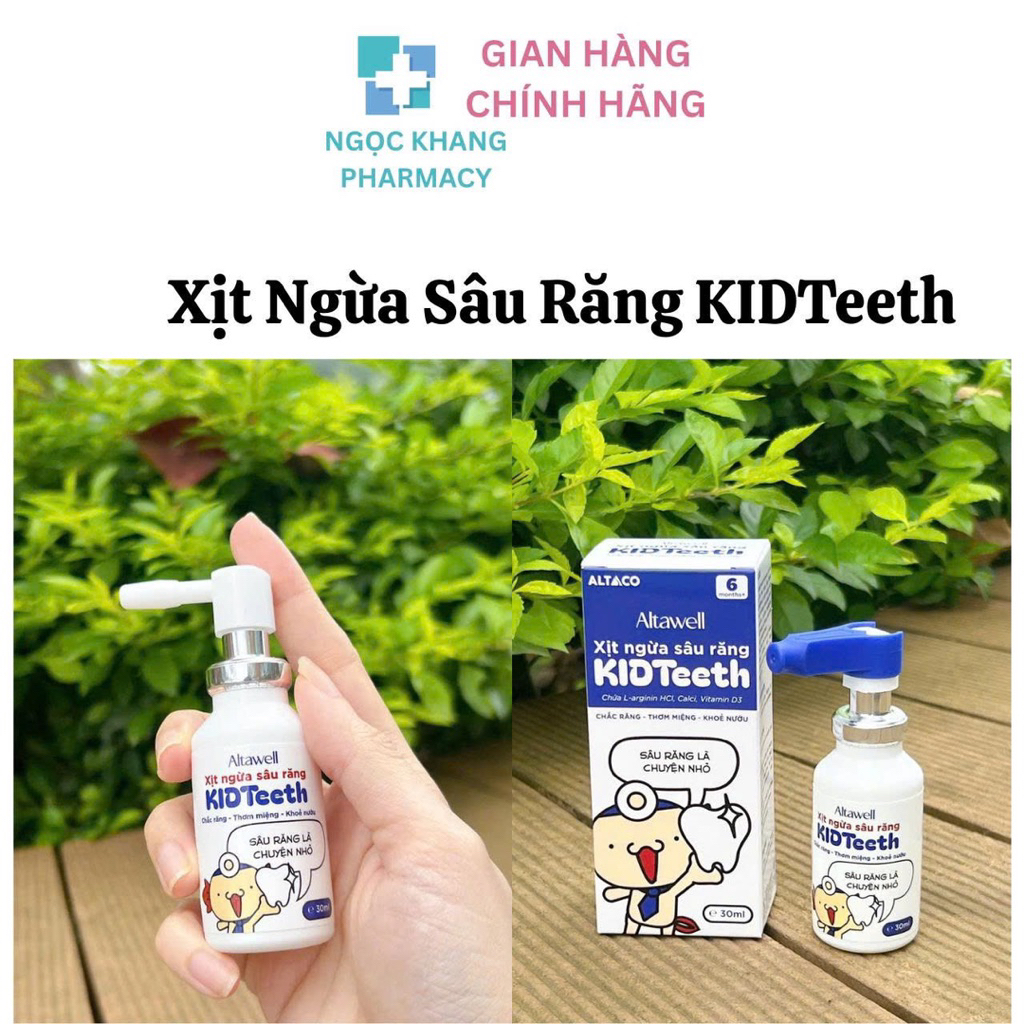 Xịt Ngừa Sâu Răng Altawell KIDTeeth Chính Hãng , vị dưa hấu thơm ngon chai 20ml