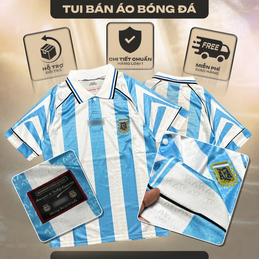 Áo Argentina Retro 1996 | Áo Bóng Đá Retro Cao Cấp