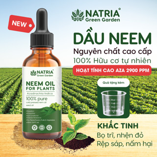 Dầu Neem oil nguyên chất dung tích 50ml / 100ml, khắc tinh bọ trĩ, rệp sáp