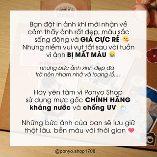 In ảnh mini khách đặt theo yêu cầu – In ảnh 6x9cm trang trí sinh nhật, dán sổ, gắn album ảnh – Không phai màu