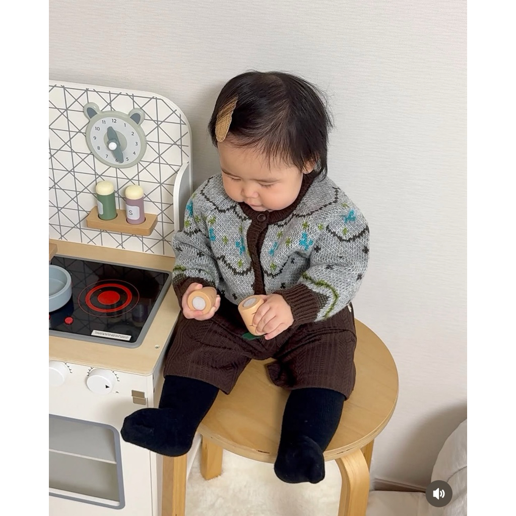 (80,100) Quần đùi len Moi nâu m252gdg04p cho BTBG