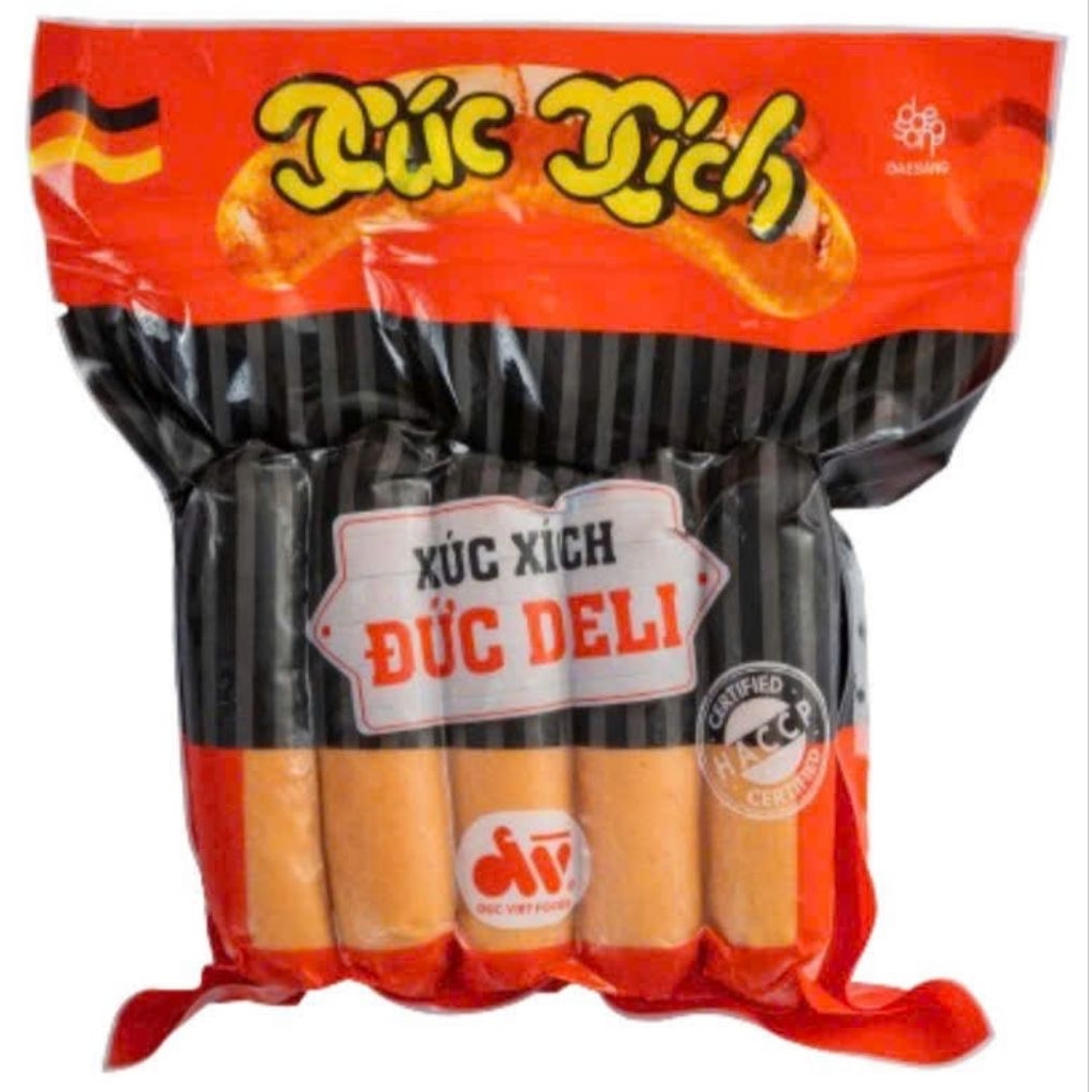 XÚC XÍCH BÌNH DÂN GIÁ RẺ DELI ĐỨC VIỆT 500G/10CÂY