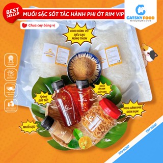  Bánh tráng vò phơi sương CATSKY FOOD combo vò trộn muối sặc đồ ăn vặt tiện lợi - COMBO VÒ TRỘN VIP 
