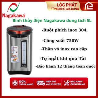  Bình thuỷ điện 5L Nagakawa NTP2556- Bảo hành 12 tháng Hàng chính hãng 