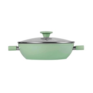  Nồi lẩu  chảo lẩu xào chống dính vân đá Elmich El-5553GY28 size 28cm 