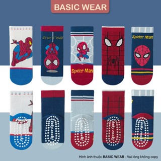  Set 5 Đôi Tất Siêu Nhân Cổ Cao Chống Trơn Cho Bé Trai 1-12 Tuổi Tất Chống Trơn Cổ Cao Bé Trai TE125 