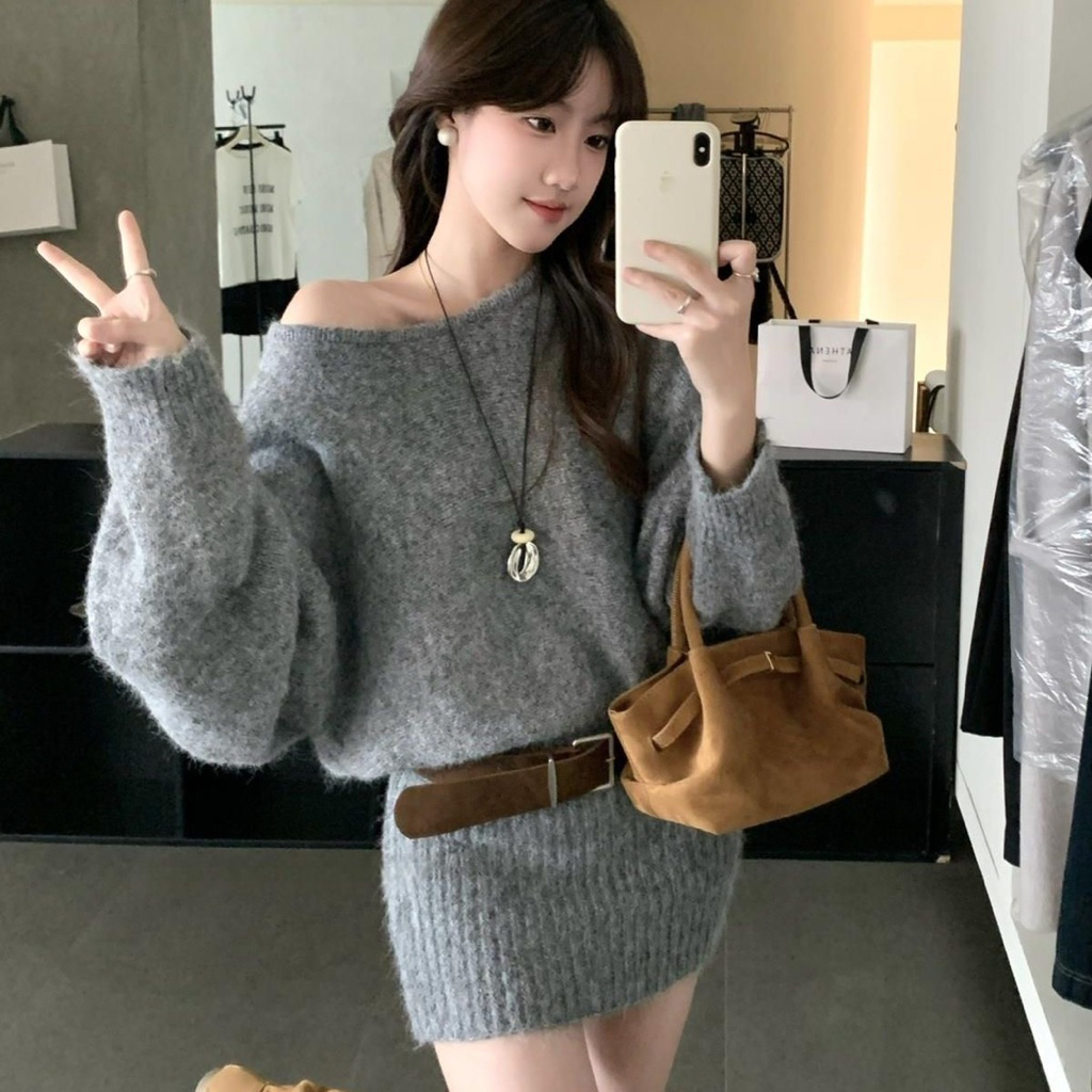 𝑶𝒏𝒊.𝑺𝒉𝒐𝒑_ [SẴN GIAO LUÔN]Váy len ôm body 4 màu ( TẶNG Kèm Đai ) | BigBuy360 - bigbuy360.vn