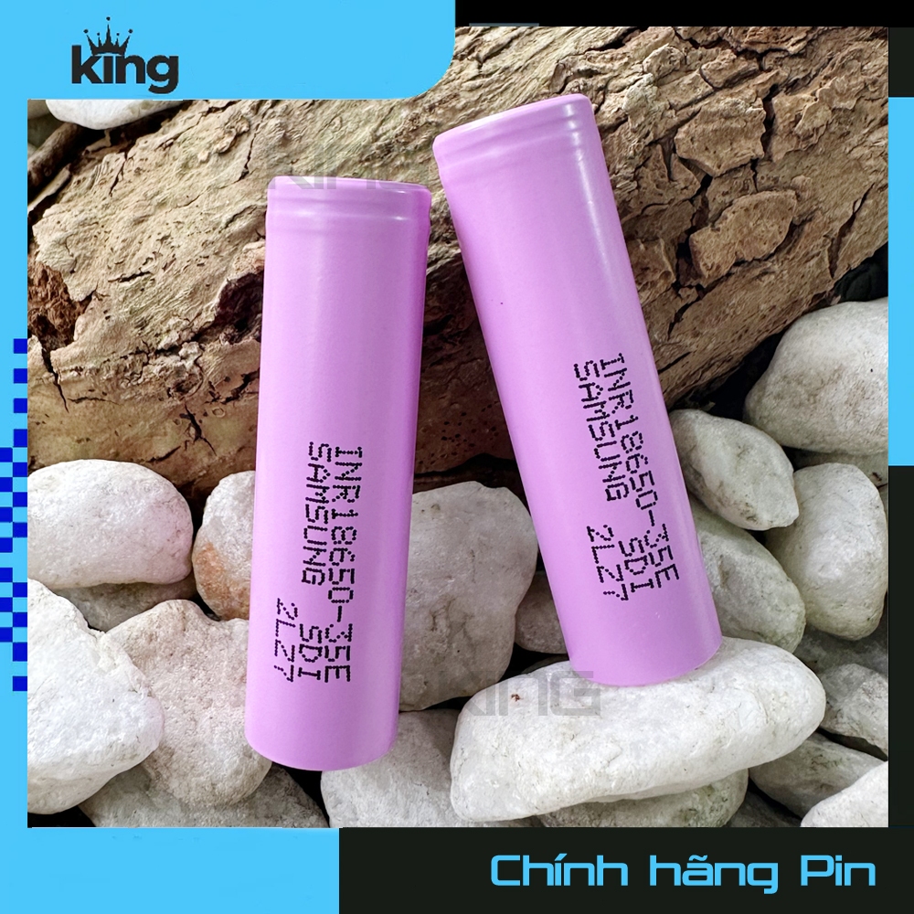 Samsung mới Pin 18650 35E 3500mah 3.7V 10A Sản xuất tại Hàn Quốc Chính hãng