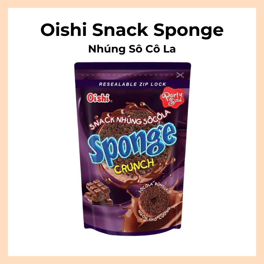 Snack Oishi Sponge Crunch Nhúng Socola