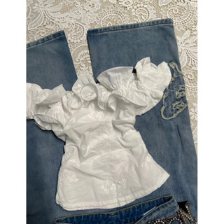  Áo Croptop Nữ Trễ Vai Nhún Bèo Áo Trễ Vai Cúp Ngực Dáng Ngắn Phong Cách Hàn Quốc- Minh Phúc 