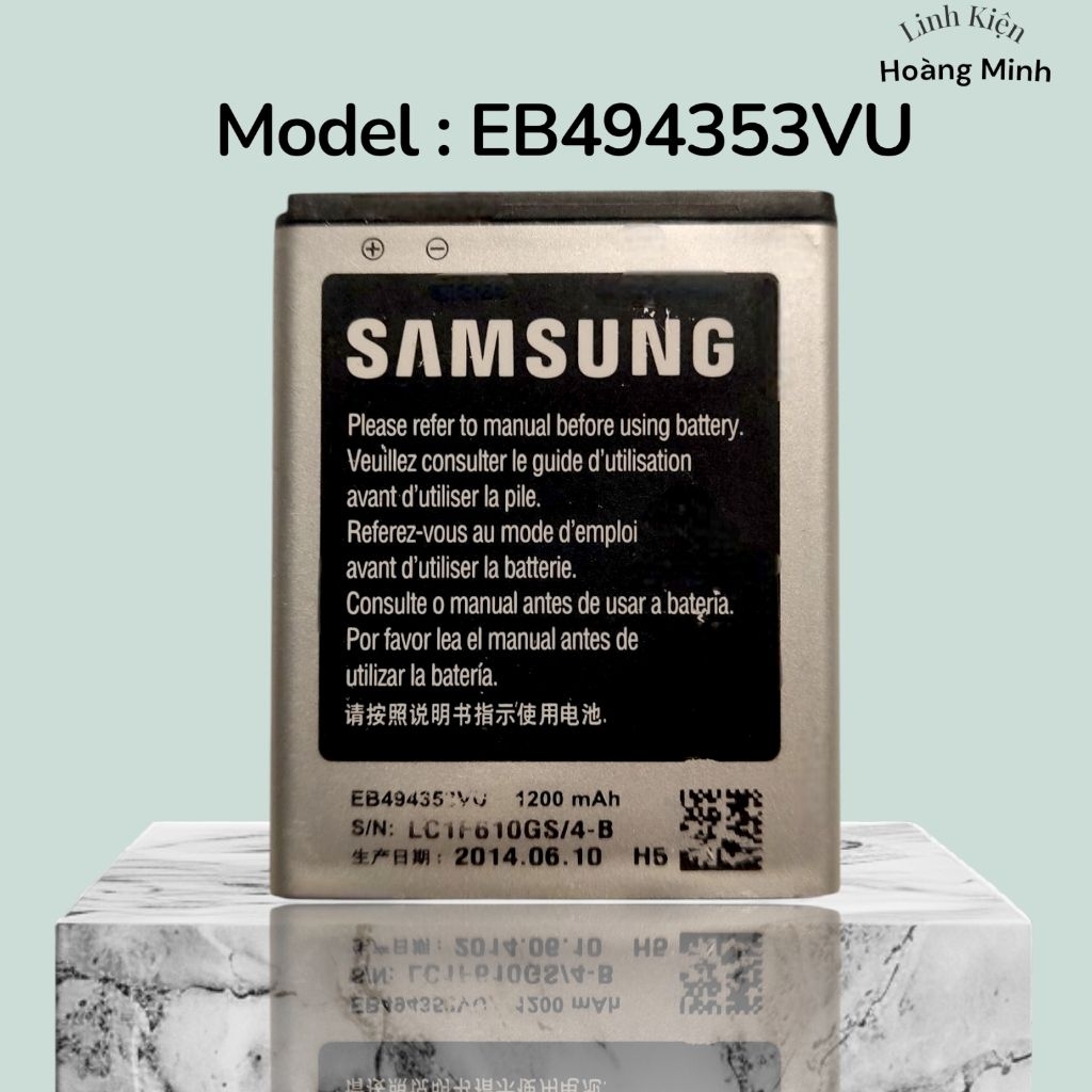 Pin Samsung Galaxy Mini S5570 / S5600H - EB494353VU - 1200mAh Đã Qua Sử Dụng [1117]