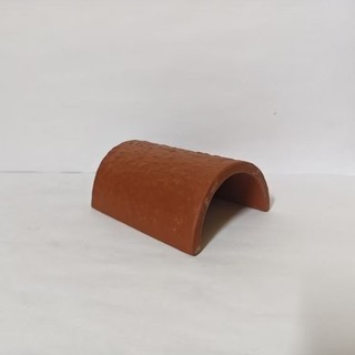  Hang gốm ngói cong thủy sinh - Hang gốm cho cá trú - Dành cho cá pleco cá chuột tép 