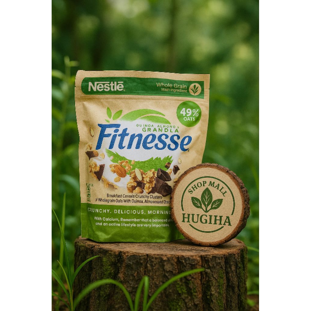Ngũ cốc cho dân tập Gym Nestle Granola Fitnesse diêm mạch, hạnh nhân và socola 300g (hàng Châu Âu)