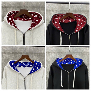  Áo khoác nỉ hoddie kéo khóa mũ nỉ 2 lớp in hoạ tiết LÊVI chất liệu nỉ bông tàu dày dặn cho các boy phố 