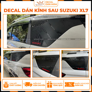 Decal dán kính sau Suzuki XL7, Etiga hình tổ ong - PVC 3M cao cấp không thấm nước không phai màu, keo dán chắc chắn