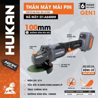  Thân máy mài pin HUKAN HK-A6400m 3 tốc độ Động cơ Không chổi than đĩa 100mm 