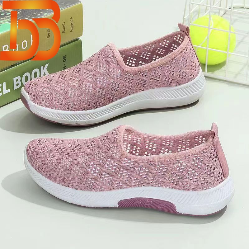 Giày thường ngày mềm mại cho nữ, lưới thoáng khí, siêu nhẹ, chất lượng cao, thời trang mới nhất