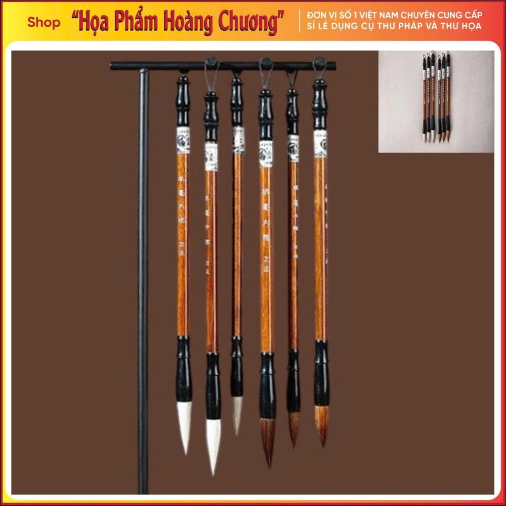 Bộ 6 bút lông viết thư pháp