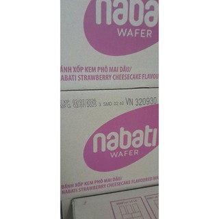 thùng 60 gói nabati thẻ 50gam có 3 vị phomai, dâu , socola