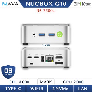  Mini PC GMKtec NUCBOX G10 | DDR4 NVMe | Ryzen 5 3500U | 3 màn hình | 2.5Gb LAN | Máy bàn nhỏ gọn 