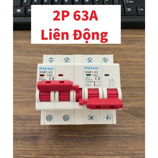 Cầu dao đảo chiều 1 pha - Aptomat đảo chiều 2P 32A - 63A Nakasi