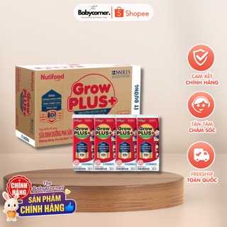 Sữa Bột Pha Sẵn GrowPLUS+ Đỏ ÍT ĐƯỜNG – Trên 1 Tuổi | 180ml 110ml  – Hỗ trợ Tăng Cân & Chiều Cao