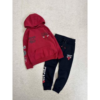 Bộ nỉ hoodie đỏ Rri bé trai